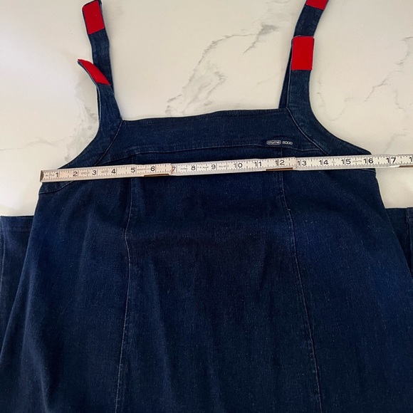 Vintage, Y2K maternity collection, fitted, stretch denim dress - Picture 11 of 16